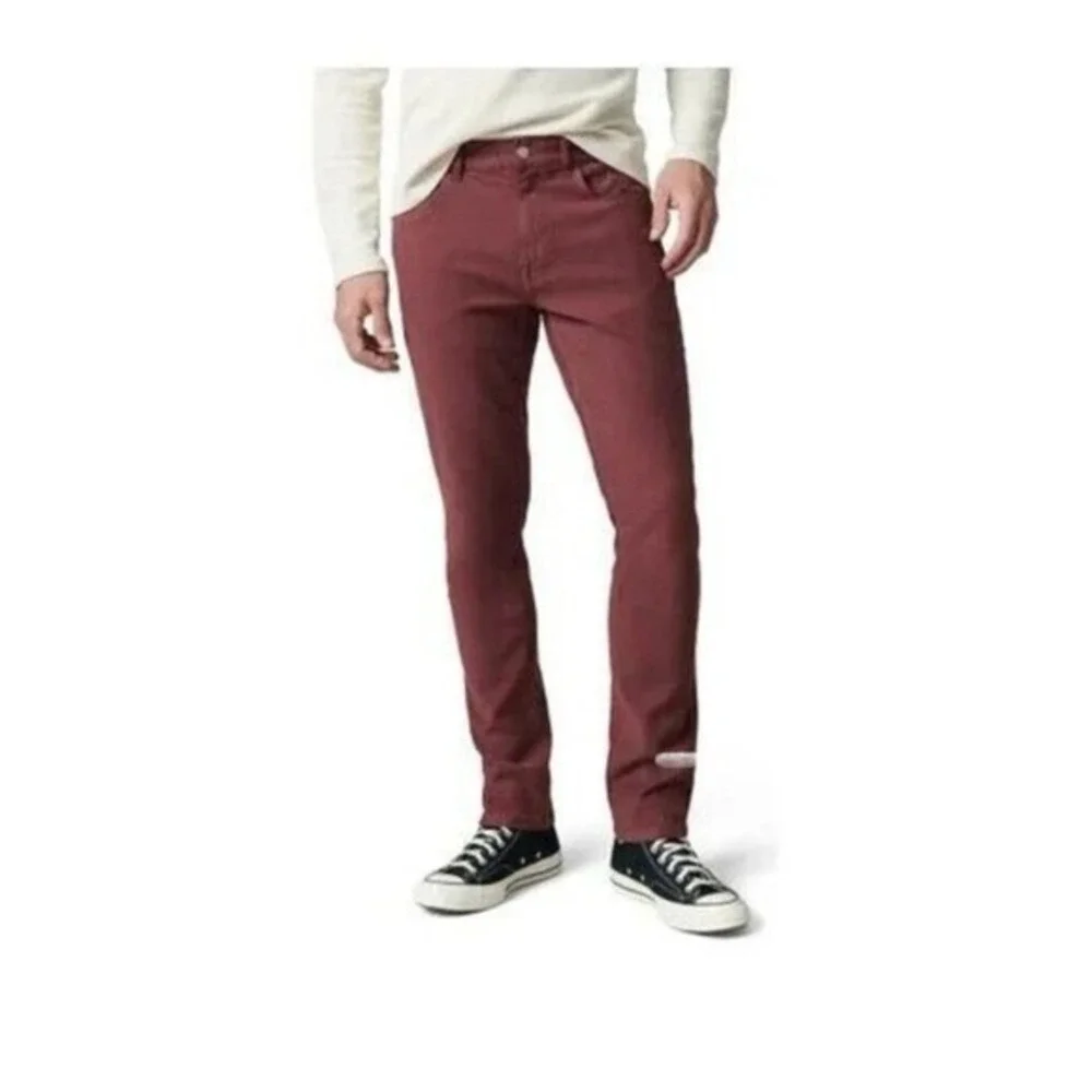 NWT! Joe's The Airsoft Asher Slim Fit‎ Men's Size 34x32 Merlot Zip Fly 5 Jeans